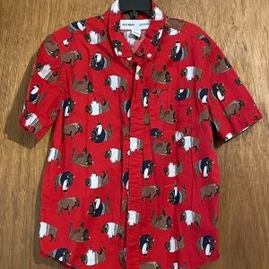 Old Navy Buffalo short sleeve shirt size 8